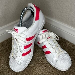 Adidas White and Pink Sneakers